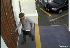 Suspect police are searching for in connection with the shooting at a church in Charleston, South Carolina is seen from CCTV footage released by the Charleston Police Department June 18, 2015. REUTERS/Charleston Police Department