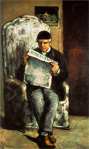 the-artist-father-reading-his-newspaper Paul Cezanne