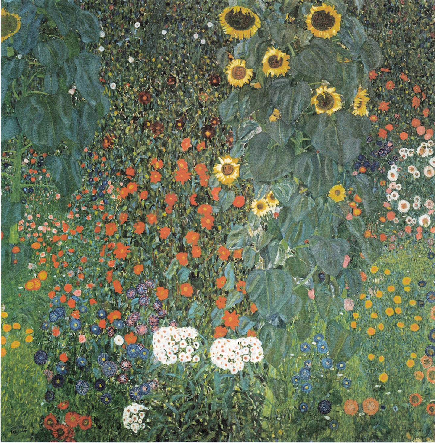 Gustav Klimt, Bauerngarten mit Sonnenblumen, 1906