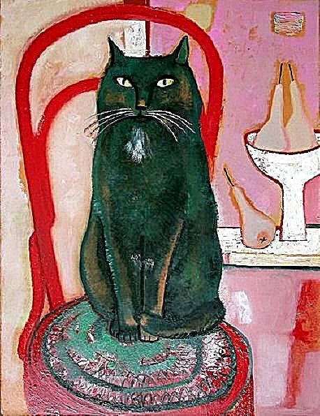 Black Cat by Russian artist Tatiana Gorshunova