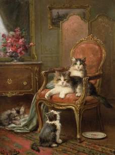Leon_Charles_Huber_-_The_Favourite_Chair_-_(MeisterDrucke-241618)